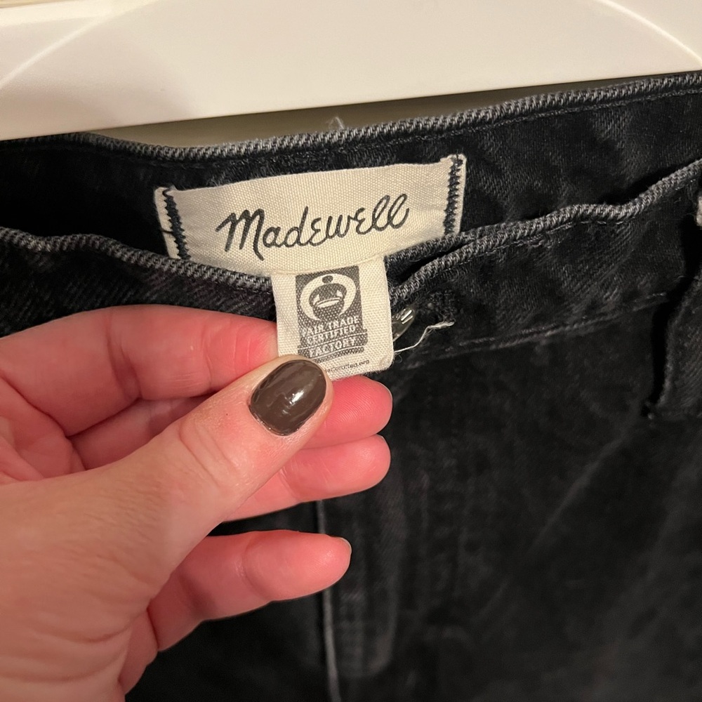 Madewell Black Flare Wide-Leg Jeans - Picture 2 of 4